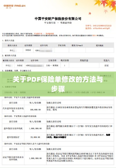 PDF保险单修改指南与步骤解析-图1 PDF保险单修改指南与步骤解析-图1