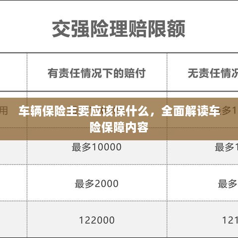全面解读车辆保险保障内容,保障重点及选择建议-图1 全面解读车辆保险保障内容,保障重点及选择建议-图1