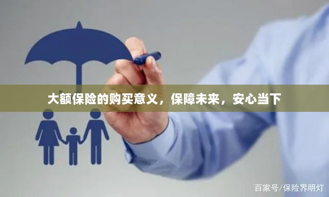 大额保险的购买意义,保障未来,安心生活-图1 大额保险的购买意义,保障未来,安心生活-图1