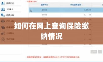 网上查询保险缴纳情况攻略-图1 网上查询保险缴纳情况攻略-图1
