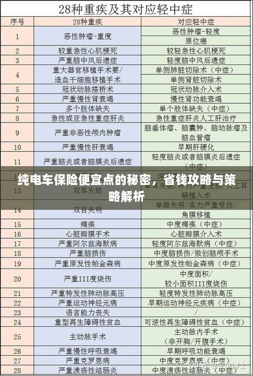 纯电车保险省钱攻略，降低保费秘诀与策略解析-图1