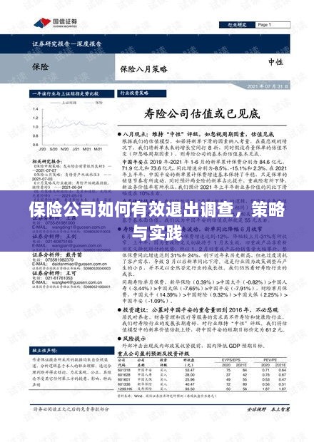 保险公司有效退出调查的策略与实践探讨-图1