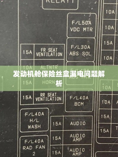 发动机舱保险丝盒漏电问题深度解析-图1 发动机舱保险丝盒漏电问题深度解析-图1
