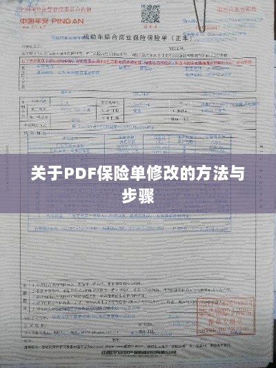 PDF保险单修改指南与步骤解析-图1 PDF保险单修改指南与步骤解析-图1