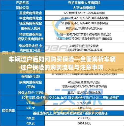 车辆过户后保险购买指南,全面解析流程及注意事项-图1 车辆过户后保险购买指南,全面解析流程及注意事项-图1