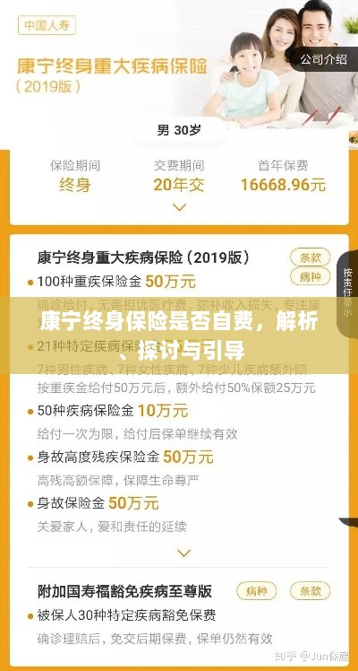 康宁终身保险的自费问题深度解析与探讨-图1 康宁终身保险的自费问题深度解析与探讨-图1