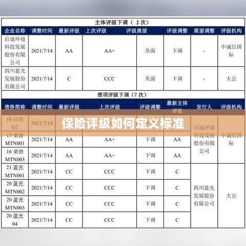 保险评级标准定义解析-图1 保险评级标准定义解析-图1