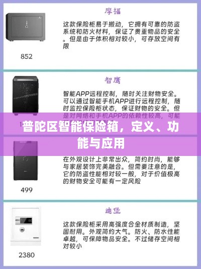 普陀区智能保险箱，定义、功能及应用领域概览-图1
