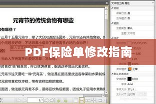 PDF保险单修改指南详解-图1 PDF保险单修改指南详解-图1