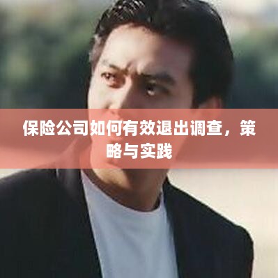 保险公司有效退出调查的策略与实践探讨-图1