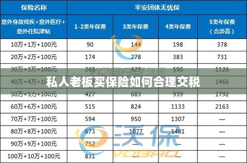 私人老板如何合理购买保险并交税指南-图1 私人老板如何合理购买保险并交税指南-图1