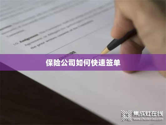 保险公司签单提速策略揭秘-图1