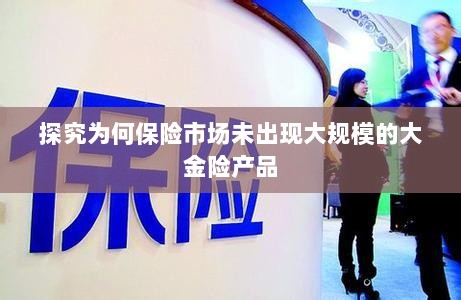 探究保险市场未出现大规模大金险产品的原因-图1 探究保险市场未出现大规模大金险产品的原因-图1