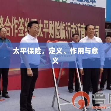 太平保险,定义、功能及其重要性-图1 太平保险,定义、功能及其重要性-图1