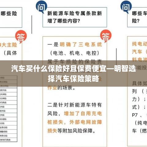 如何明智选择汽车保险，低成本且全面保障的策略-图1