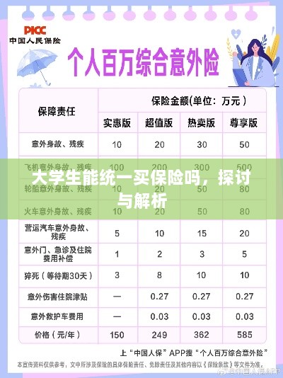 大学生统一保险购买，探讨与解析-图1