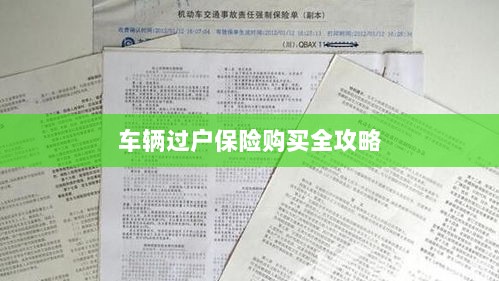 车辆过户保险购买指南，全攻略概览-图1