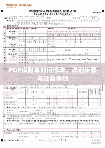 PDF保险单修改指南，步骤与注意事项全解析-图1