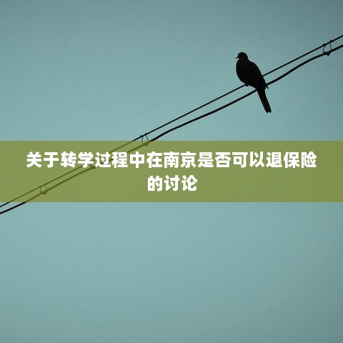 南京转学过程中的保险退换问题探讨-图1