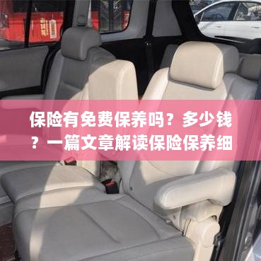 解读保险保养细节，免费保养政策与费用解析-图1