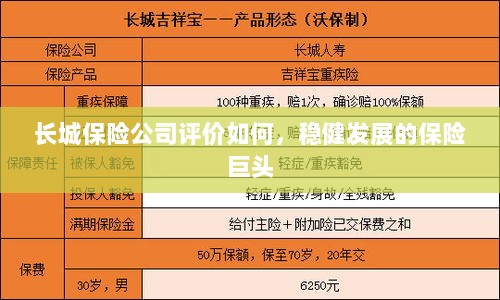 长城保险公司评价及稳健发展的保险巨头概况-图1