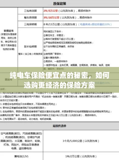 纯电车保险更经济,省钱方案揭秘与选购策略-图1 纯电车保险更经济,省钱方案揭秘与选购策略-图1