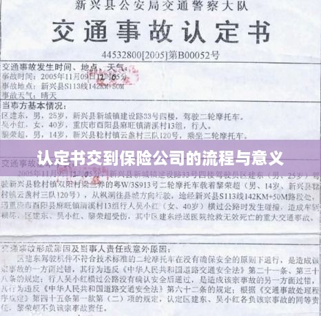 认定书交到保险公司的流程及其意义解析-图1 认定书交到保险公司的流程及其意义解析-图1
