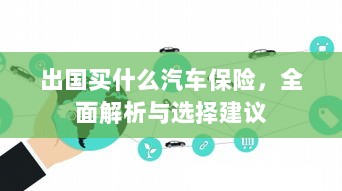 全面解析与选择建议,出国应购买哪些汽车保险?-图1 全面解析与选择建议,出国应购买哪些汽车保险?-图1