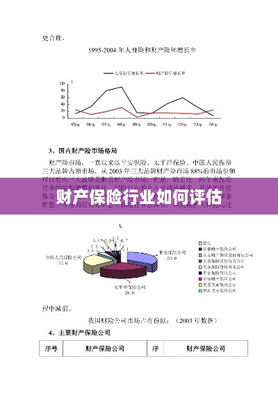 财产保险行业评估方法与策略解析-图1