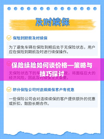 保险续险价格谈判策略与技巧探讨-图1 保险续险价格谈判策略与技巧探讨-图1