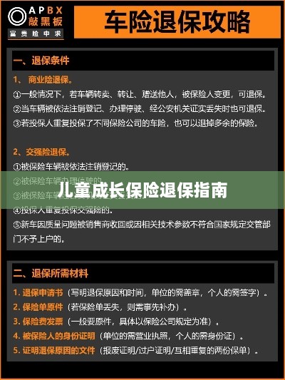儿童成长保险退保详解，一步步指引你完成退保流程-图1