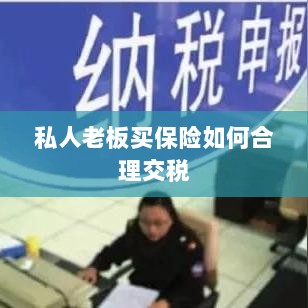 私人老板如何合理购买保险并交税指南-图1 私人老板如何合理购买保险并交税指南-图1