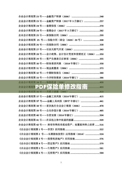 PDF保险单修改指南详解-图1 PDF保险单修改指南详解-图1