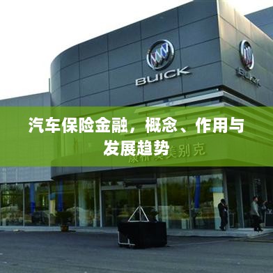 汽车保险金融，概念、功能及未来发展趋势-图1