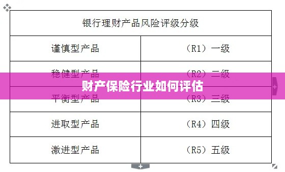 财产保险行业评估方法与策略解析-图1