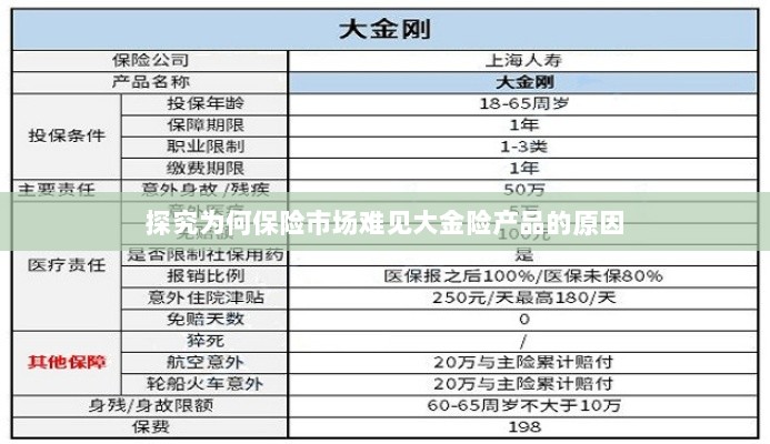 大金险产品在保险市场的缺席之探,原因探究-图1 大金险产品在保险市场的缺席之探,原因探究-图1