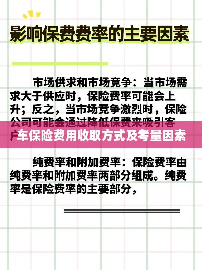 车辆保险费用收取方式及考量因素详解-图1 车辆保险费用收取方式及考量因素详解-图1