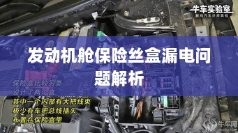 发动机舱保险丝盒漏电问题深度解析-图1 发动机舱保险丝盒漏电问题深度解析-图1