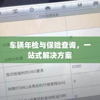 车辆年检与保险查询，一站式解决方案解析-图1