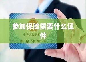 参加保险所需证件概览-图1