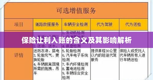 保险让利入账解析,含义、影响全解读-图1 保险让利入账解析,含义、影响全解读-图1