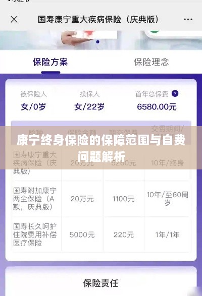 康宁终身保险保障范围及自费问题详解-图1 康宁终身保险保障范围及自费问题详解-图1