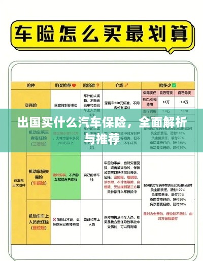 全面解析与推荐,出国应该购买哪些汽车保险?-图1 全面解析与推荐,出国应该购买哪些汽车保险?-图1