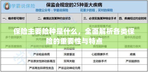 全面解析保险主要险种,种类、重要性及特点概览-图1 全面解析保险主要险种,种类、重要性及特点概览-图1