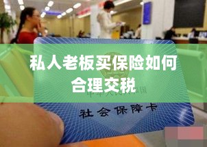 私人老板如何合理购买保险并交税指南-图1