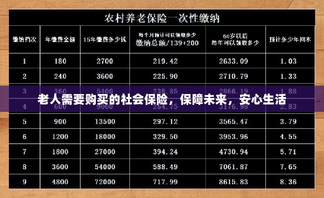 老人社会保险,保障未来,安心生活-图1 老人社会保险,保障未来,安心生活-图1