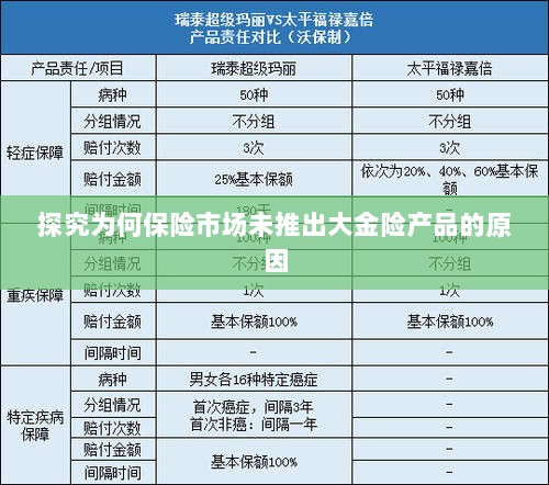 保险市场未推出大金险产品的原因探究-图1