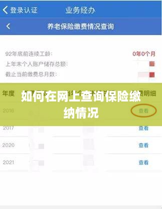 网上查询保险缴纳情况攻略-图1