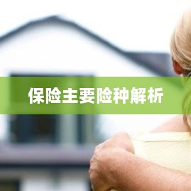 保险主要险种详解-图1 保险主要险种详解-图1