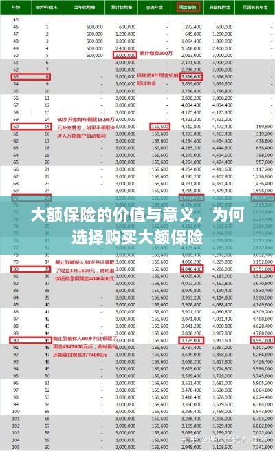 大额保险的价值与意义，为何选择购买及其重要性-图1